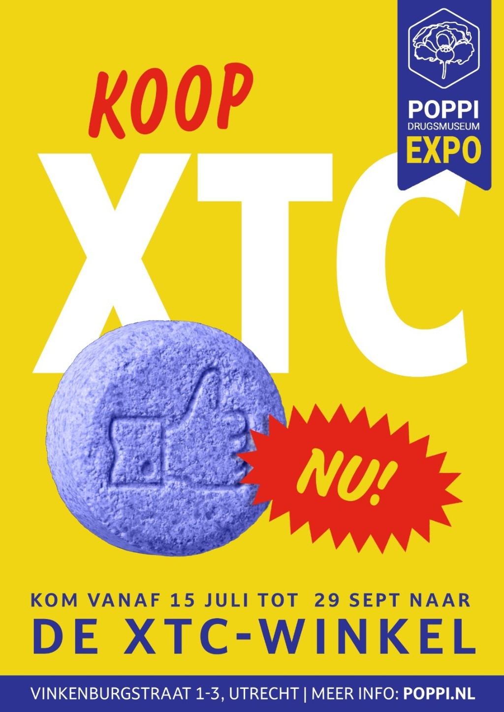Utrecht heeft xtcwinkel als experiment 3voor12